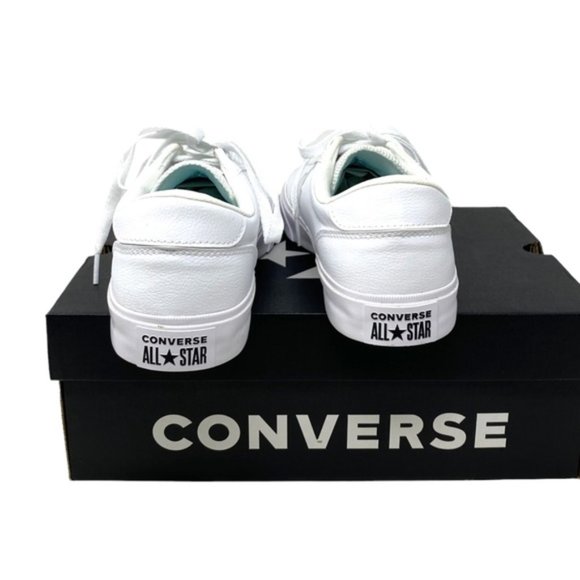 Converse Boulevard OX Low Top White Men’s Leather Casual Sneakers Size 170428C - Picture 2 of 12